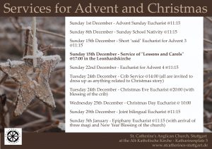 Services for Advent and Christmas