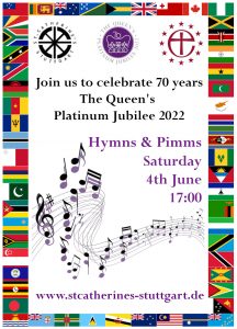 Hymns and Pimms poster
